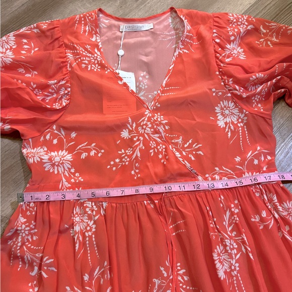 NWT Christy Dawn The Dahlia Dress Coral Meadow - Picture 7 of 9